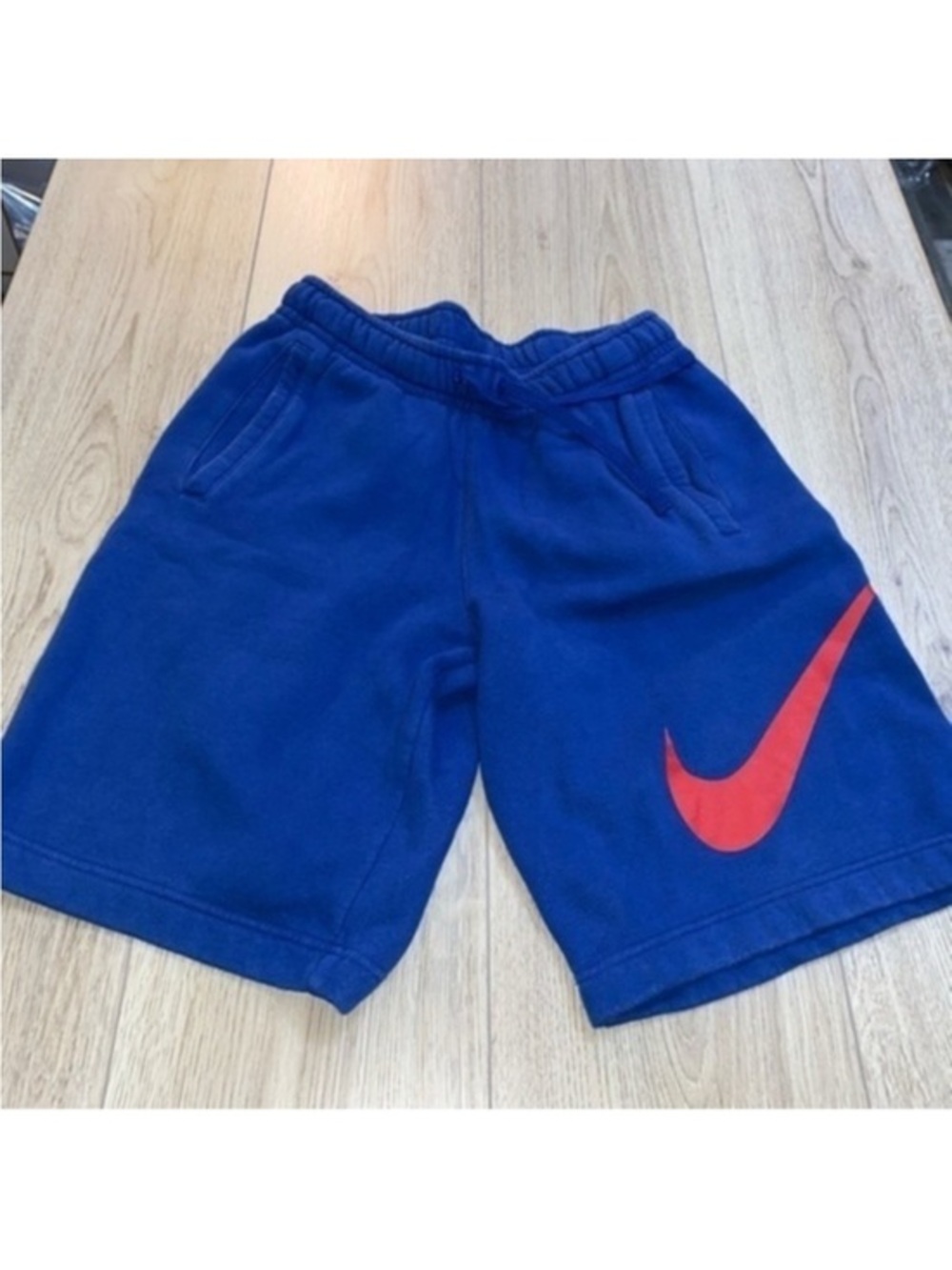Nike athletic blue red shorts